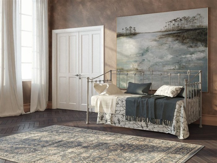 Металлический диван "Guardian" серебро - фото 154704
