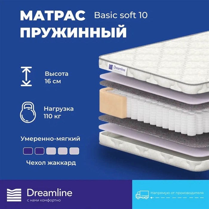 Матрас "Basic Soft 10" - фото 175558