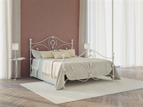 {{photo.Alt || photo.Description || 'Металлическая кровать "Melania" две спинки, белая'}}