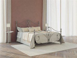 {{photo.Alt || photo.Description || 'Металлическая кровать "Melania" две спинки, серебро'}}