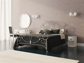 {{photo.Alt || photo.Description || 'Металлическая кровать "Ariana" две спинки, серебро'}}