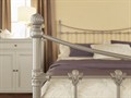 Металлическая кровать "Charm" одна спинка, серебро - фото 154656