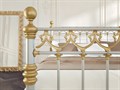 Металлическая кровать "Британи (Britаny)" одна спинка, серебро - фото 154661