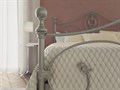 Металлическая кровать "Melania" одна спинка, серебро - фото 154692